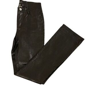 Guess Black Croc-Embossed Jeans